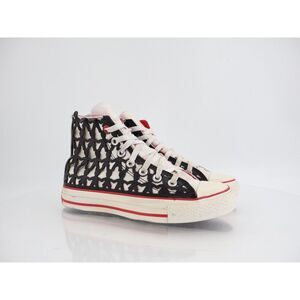 Converse All Star Chuck Taylor Schwarz Weiss Steve Monti 5.5 Red Shoes Sneakers